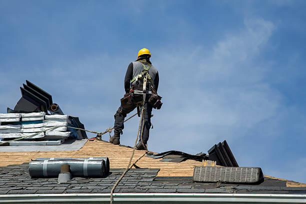 Professional Flat Roof Repair technician working in Lacombe, LA